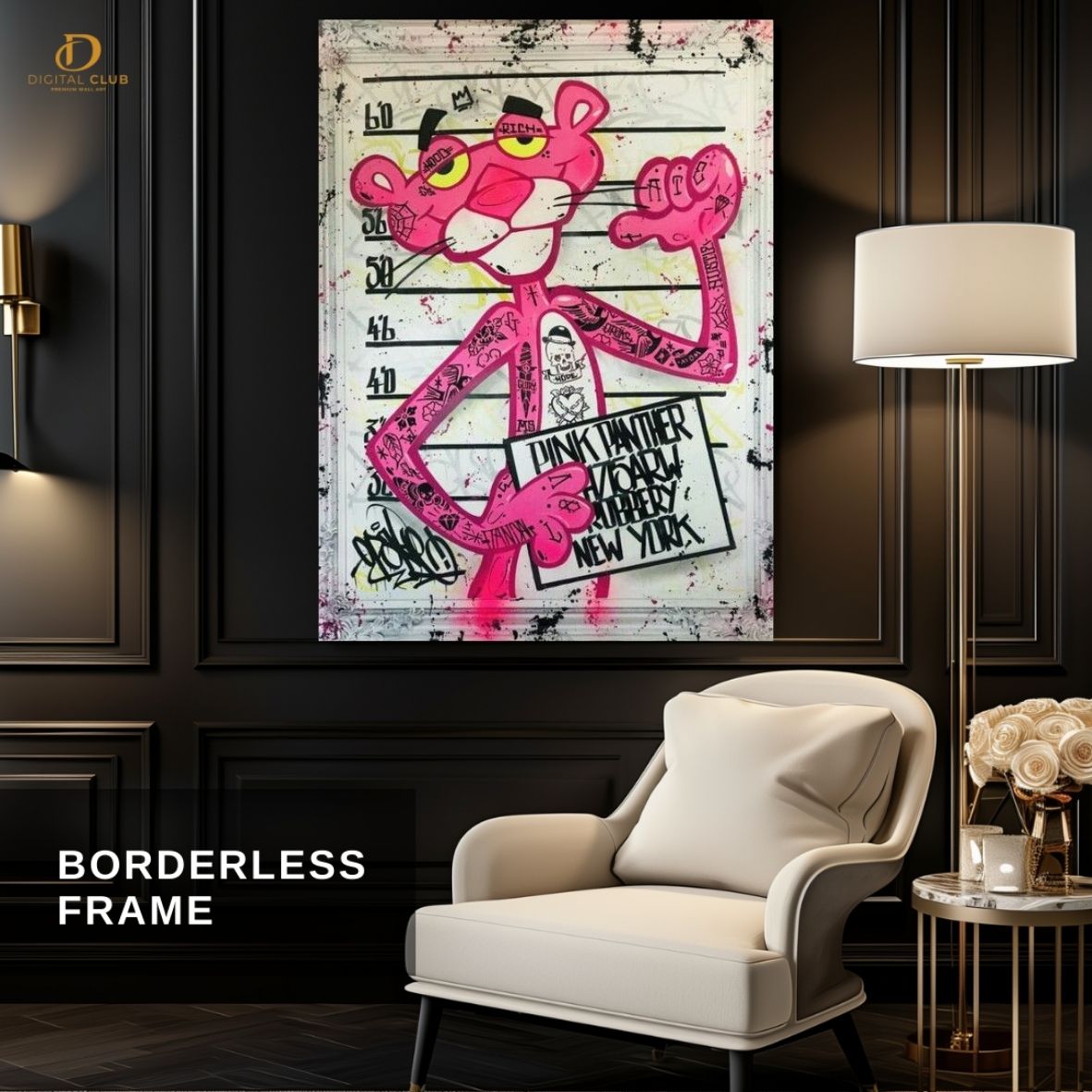 Pink Panther 4 - Pop Art- Premium Wall Art