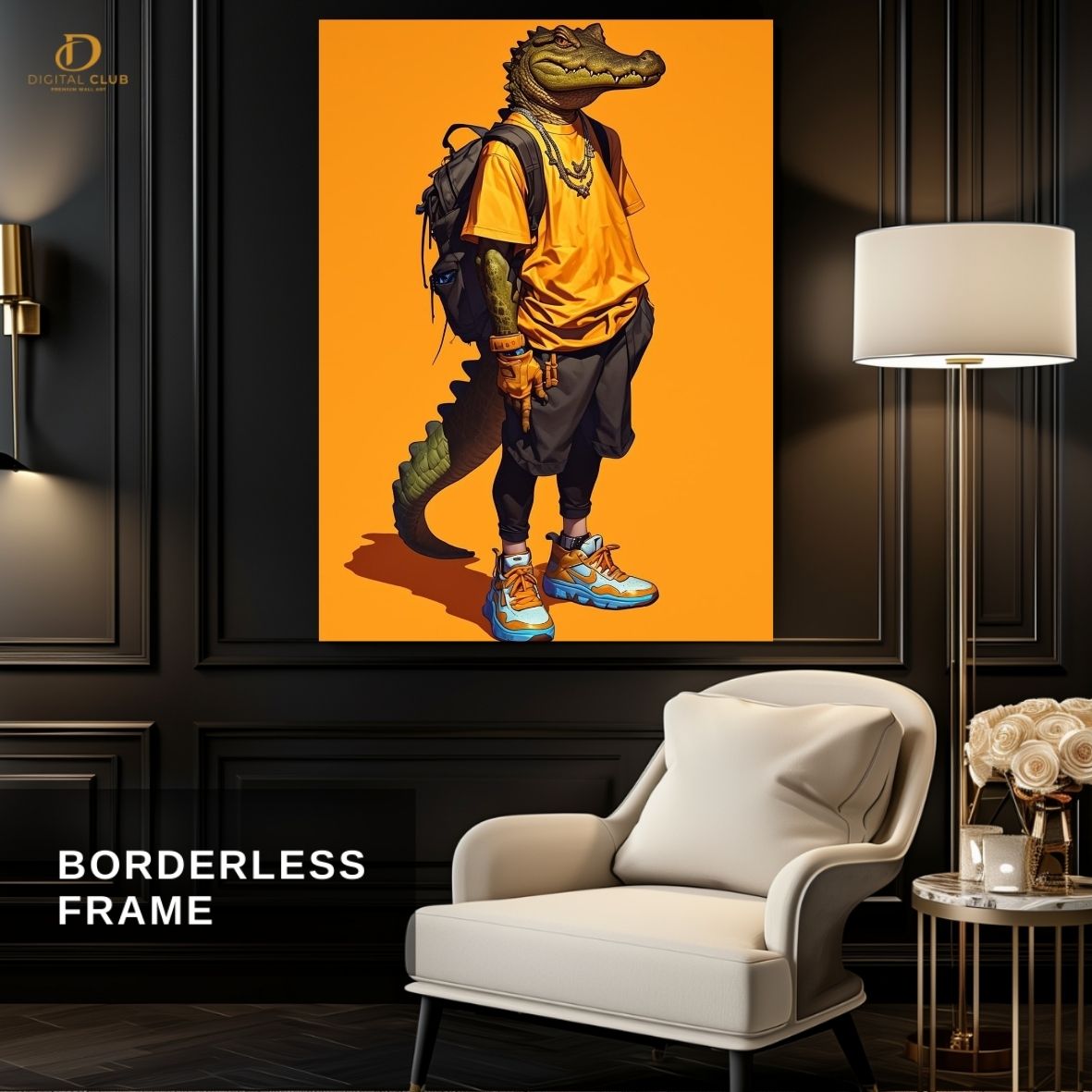 Corodile Man- Trendy- Premium Wall Art - Art Digital Club