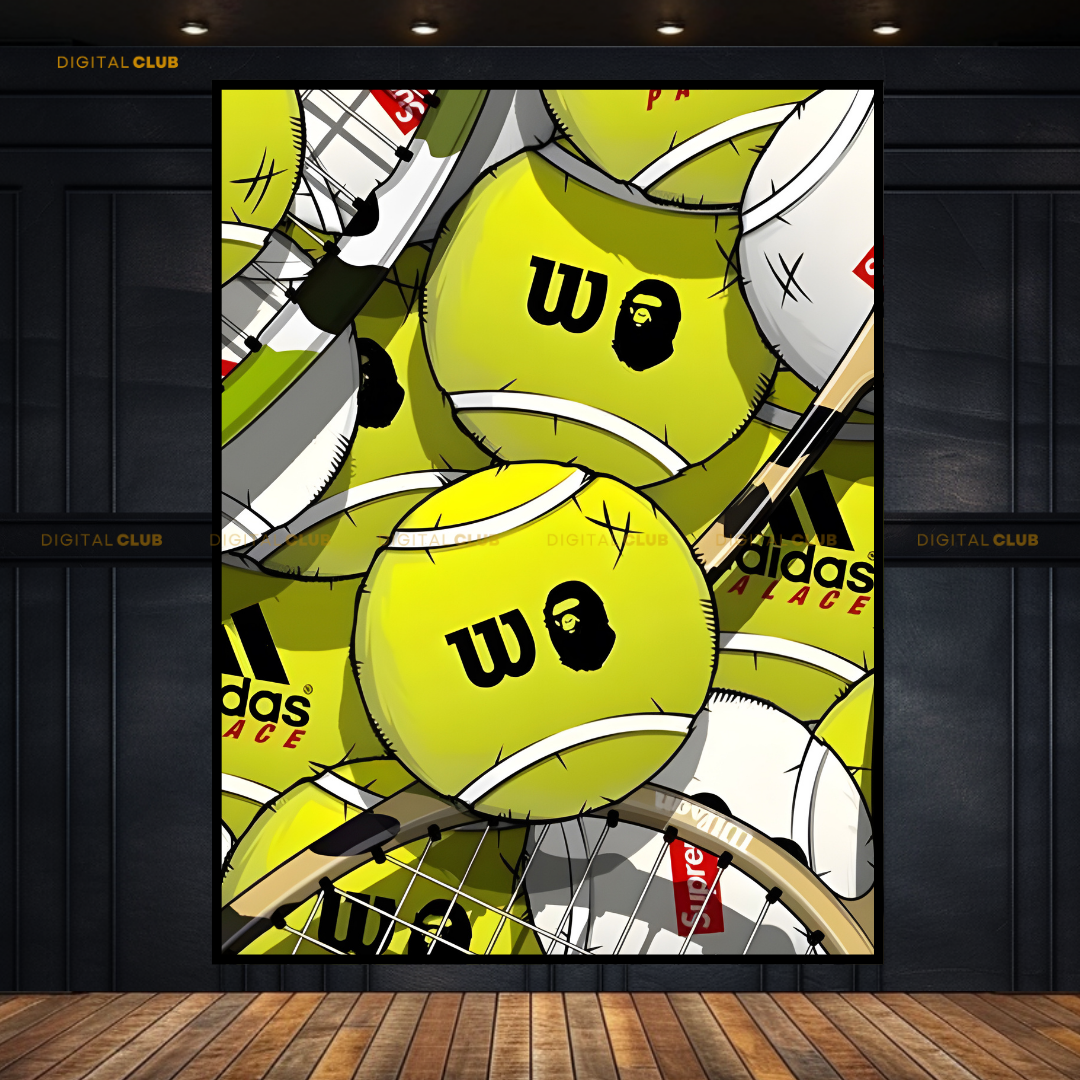 Tennis Ball Premium Wall Art
