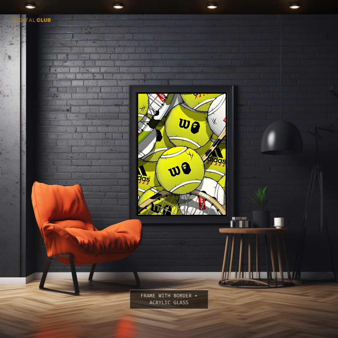 Tennis Ball Premium Wall Art