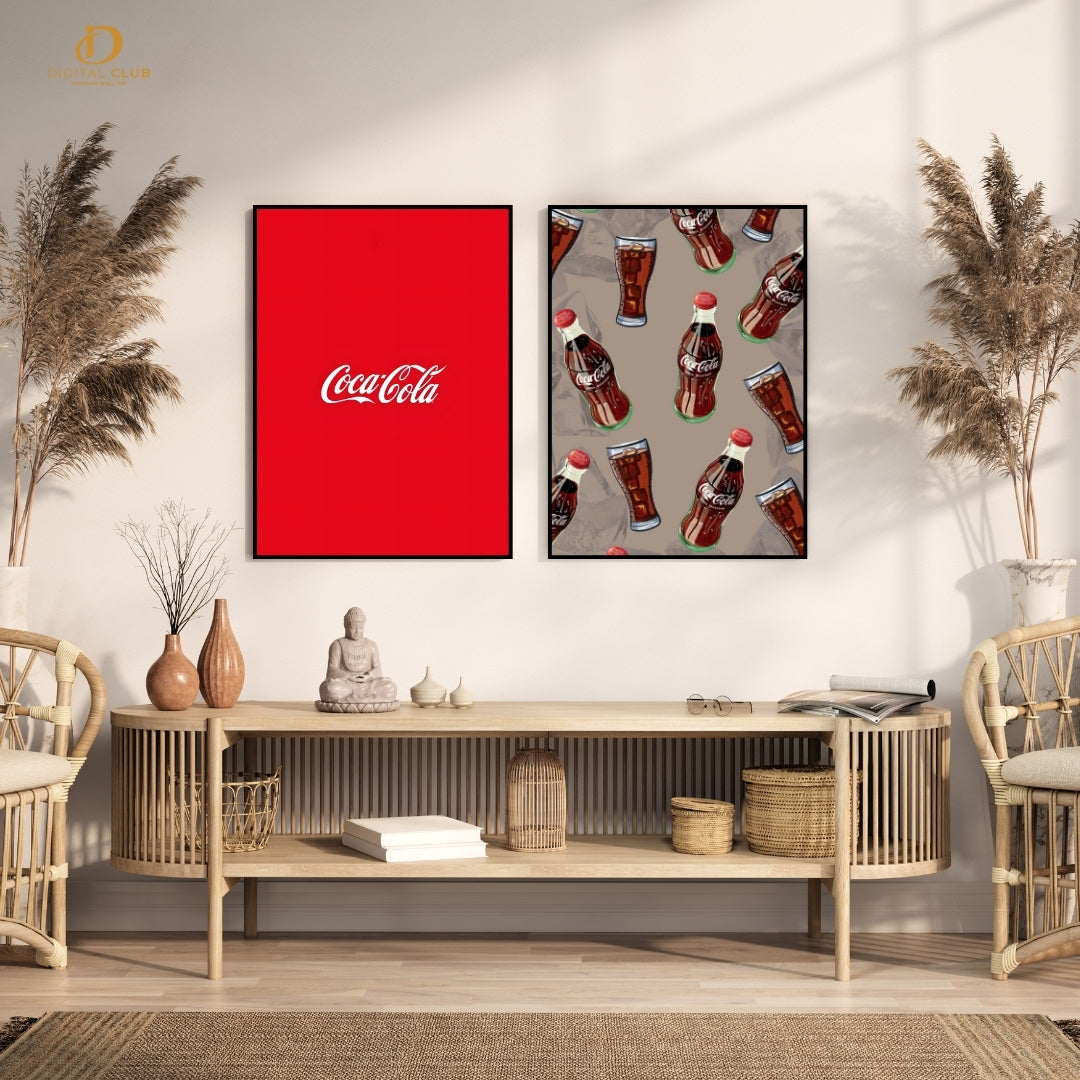 Coca Cola Artwork - 2 Panel Wall Art