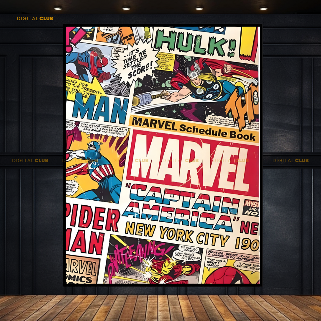 Marvel Cover - Comic Artwork - Premium Wall Art