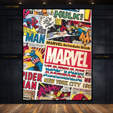 Marvel Cover - Comic Artwork - Premium Wall Art