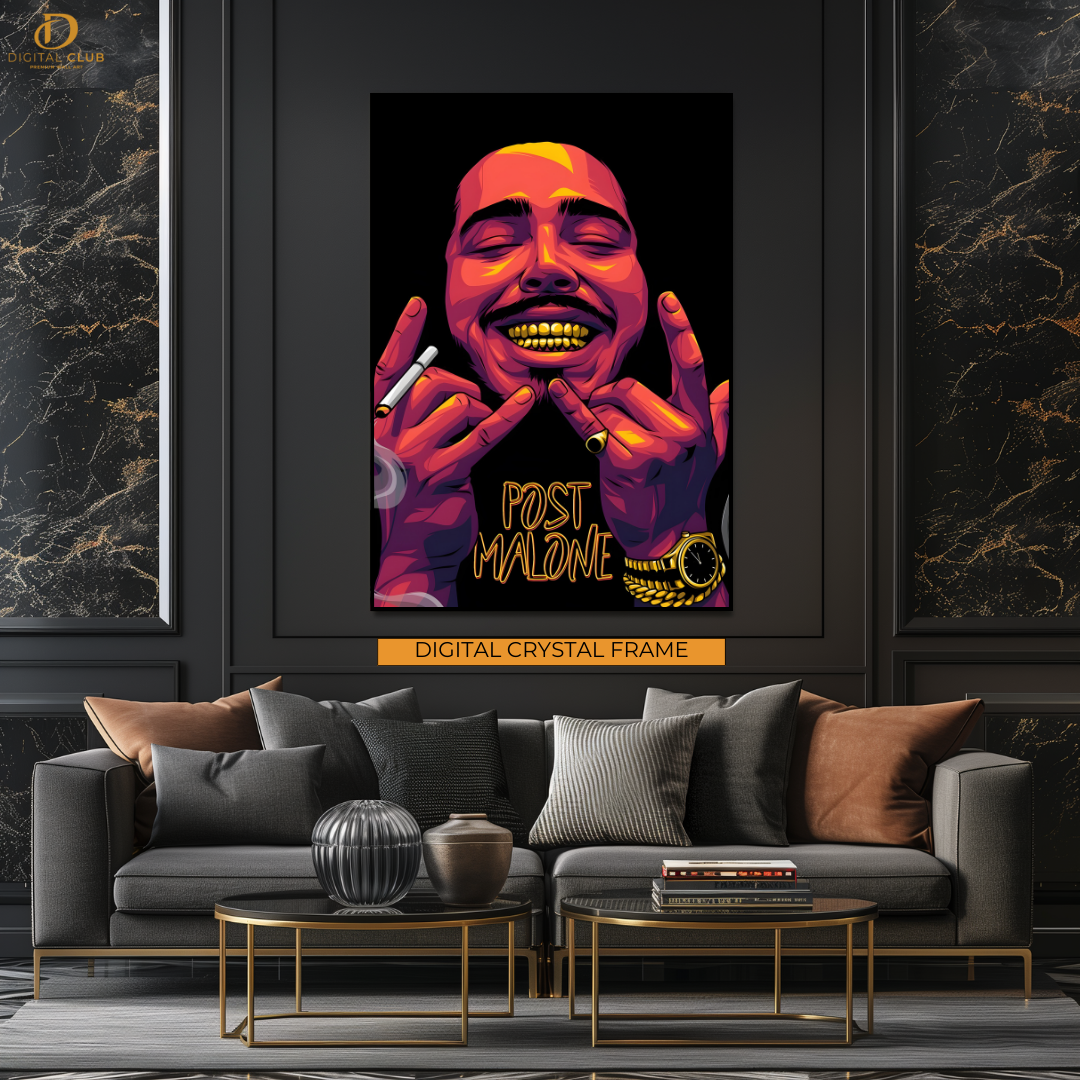 Post Malone - Music Artwork - Premium Wall Art