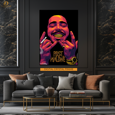 Post Malone - Music Artwork - Premium Wall Art