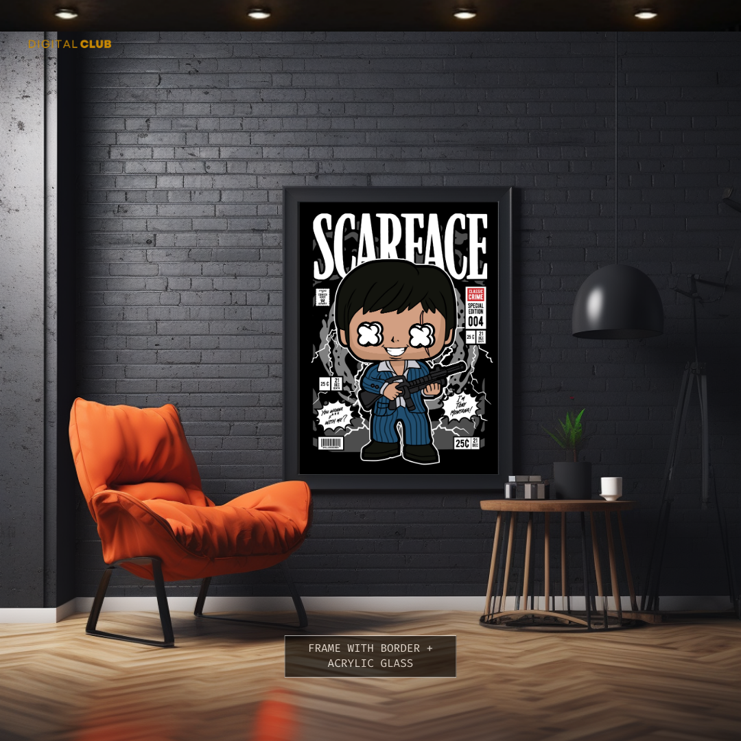 Scarface Pop Art Premium Wall Art