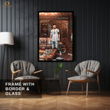 Lionel Messi - GOAT - Premium Wall Art