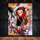 Betty Boop - Pop ART - Premium Wall Art