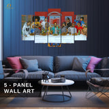 Mix Rappers - Music - 5 Panel Wall Art