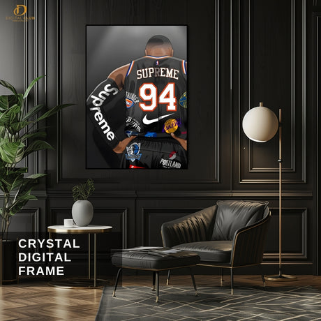 Basketball x Supreme - Premium Wall Art