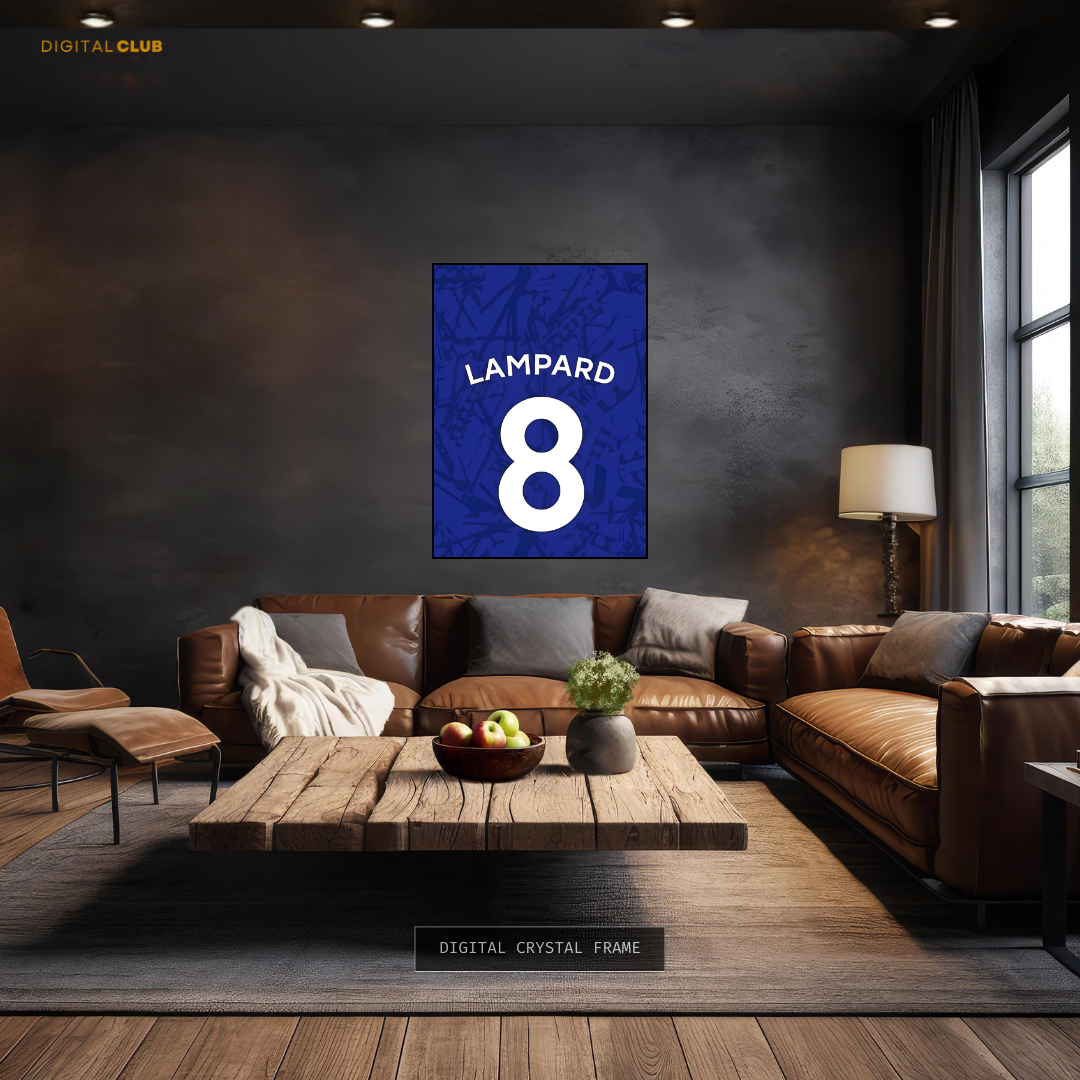 Lampard 8 - Chelsea Shirt - Premium Wall Art