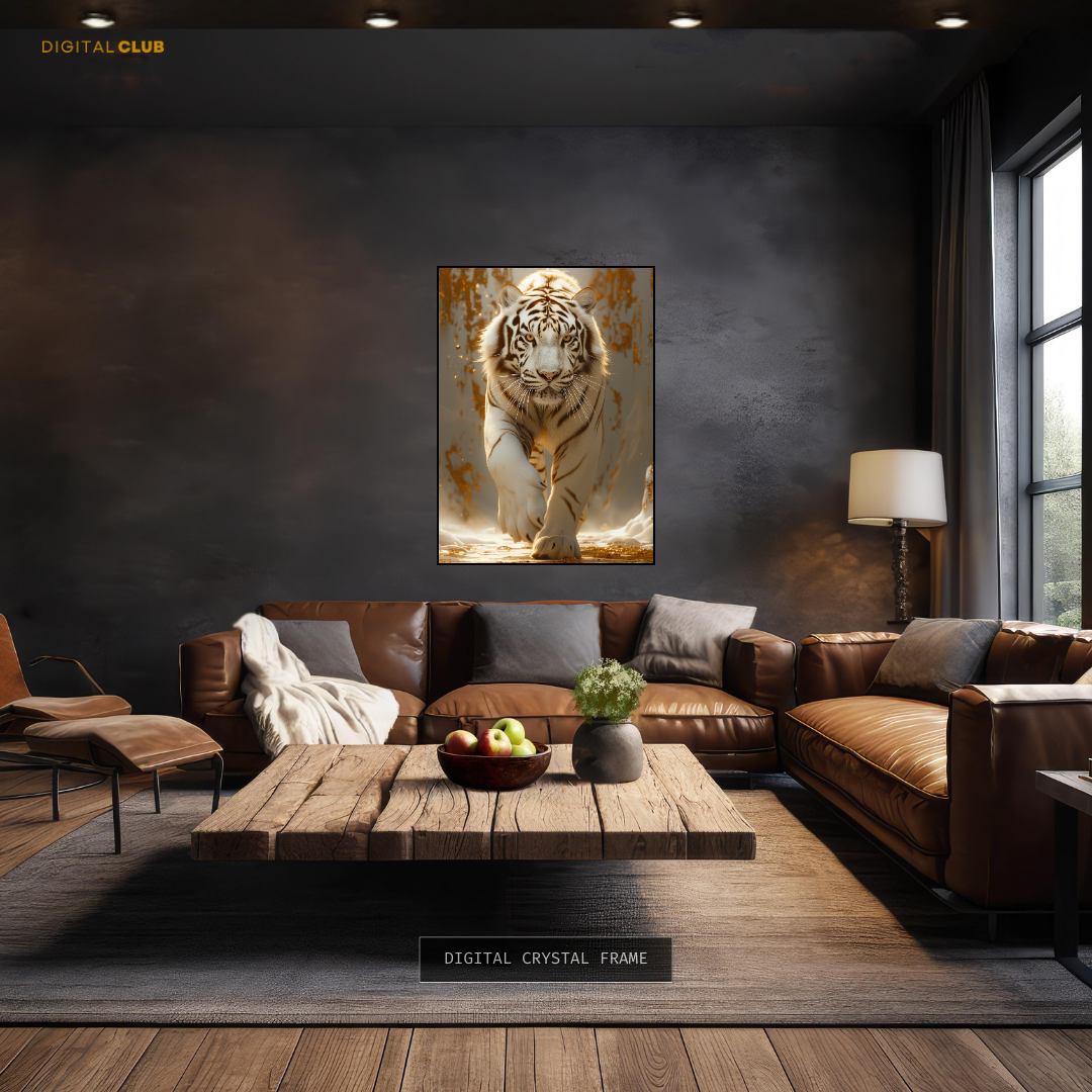 White Tiger - Animal & Wildlife Premium Wall Art