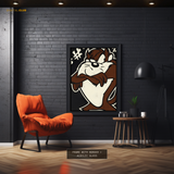 Taz Mania Looney Tunes Premium Wall Art