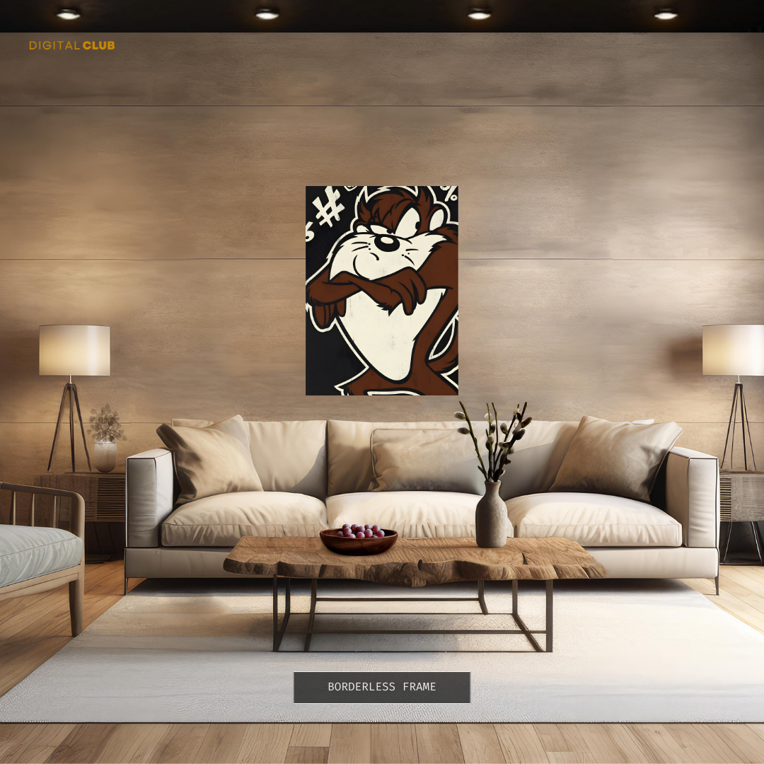 Taz Mania Looney Tunes Premium Wall Art