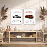 Spyder x Revuelto Super Cars - 2 Panel Wall Art