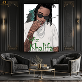 Wiz Khalifa - Music Artwork 1 - Premium Wall Art