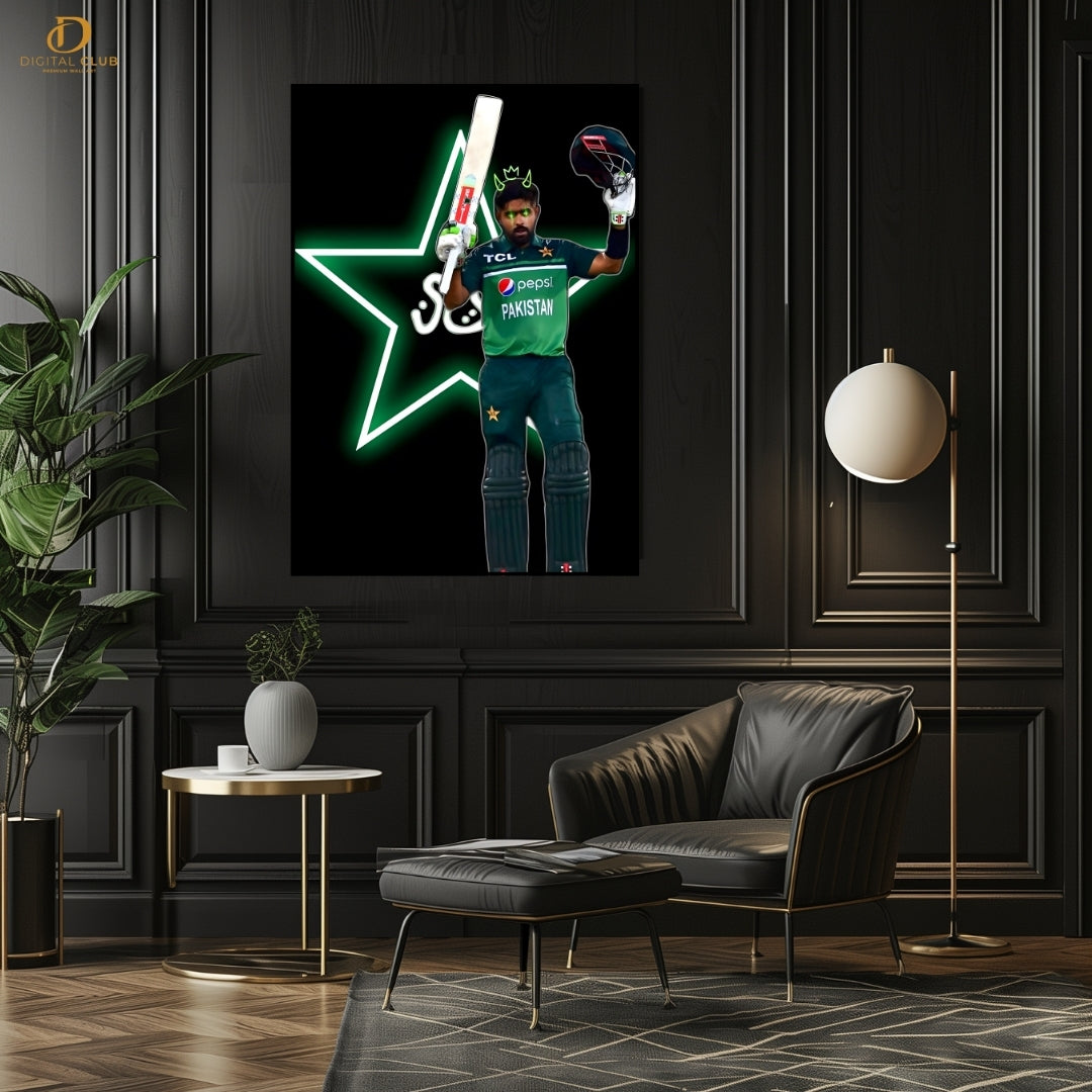 Babar Azam 5 - Cricket - Premium Wall Art