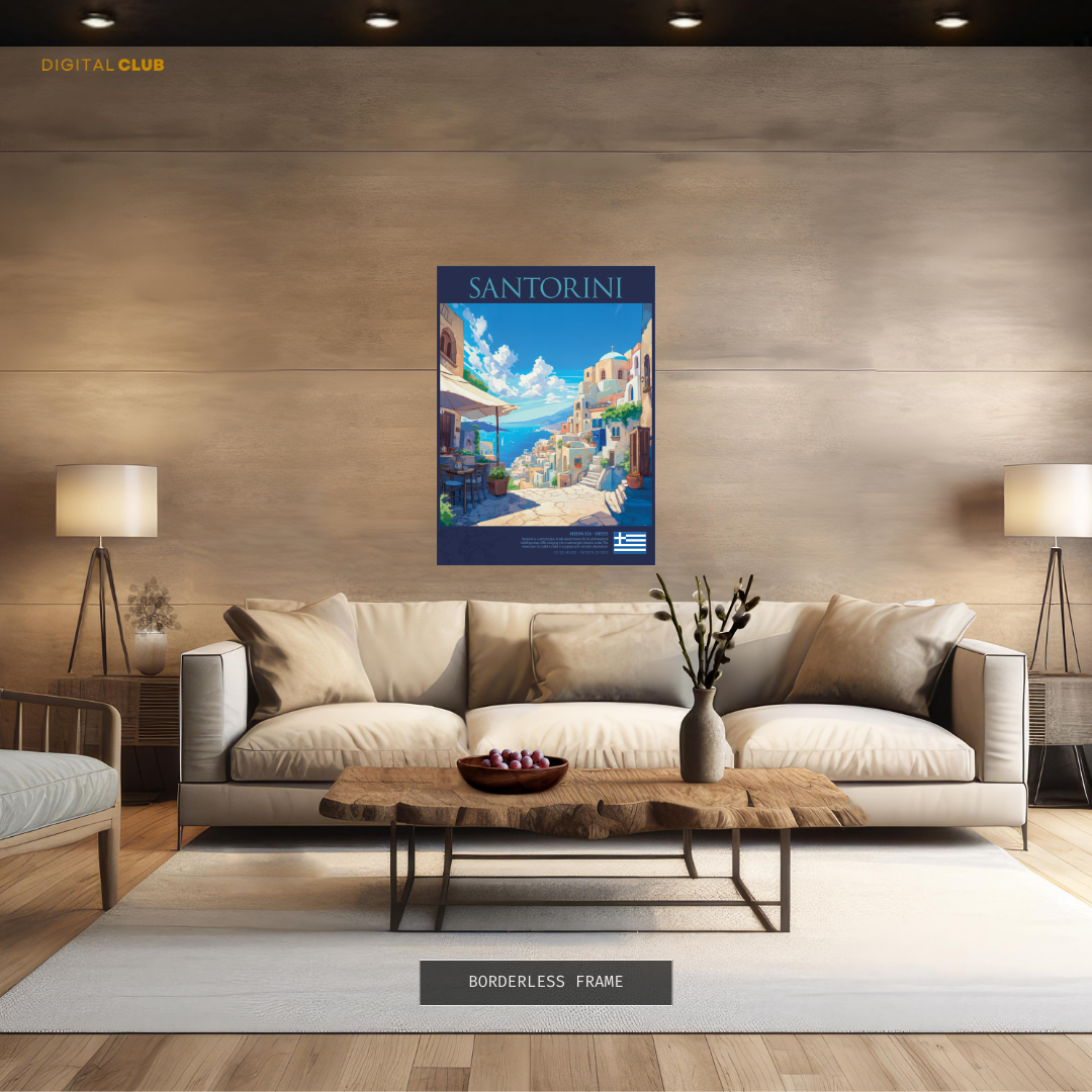 Santorini Greece Premium Wall Art