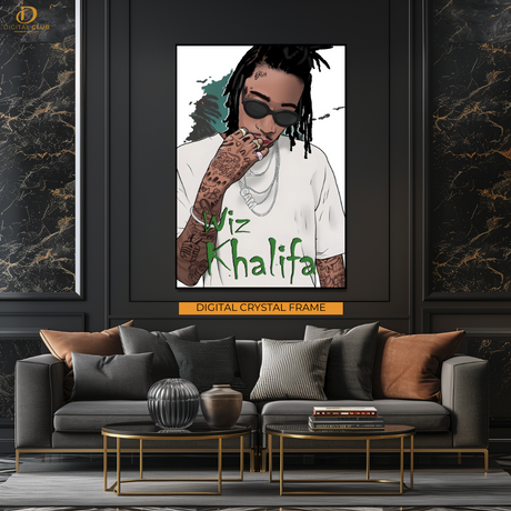 Wiz Khalifa - Music Artwork 1 - Premium Wall Art