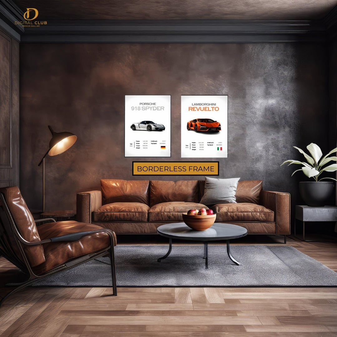 Spyder x Revuelto Super Cars - 2 Panel Wall Art