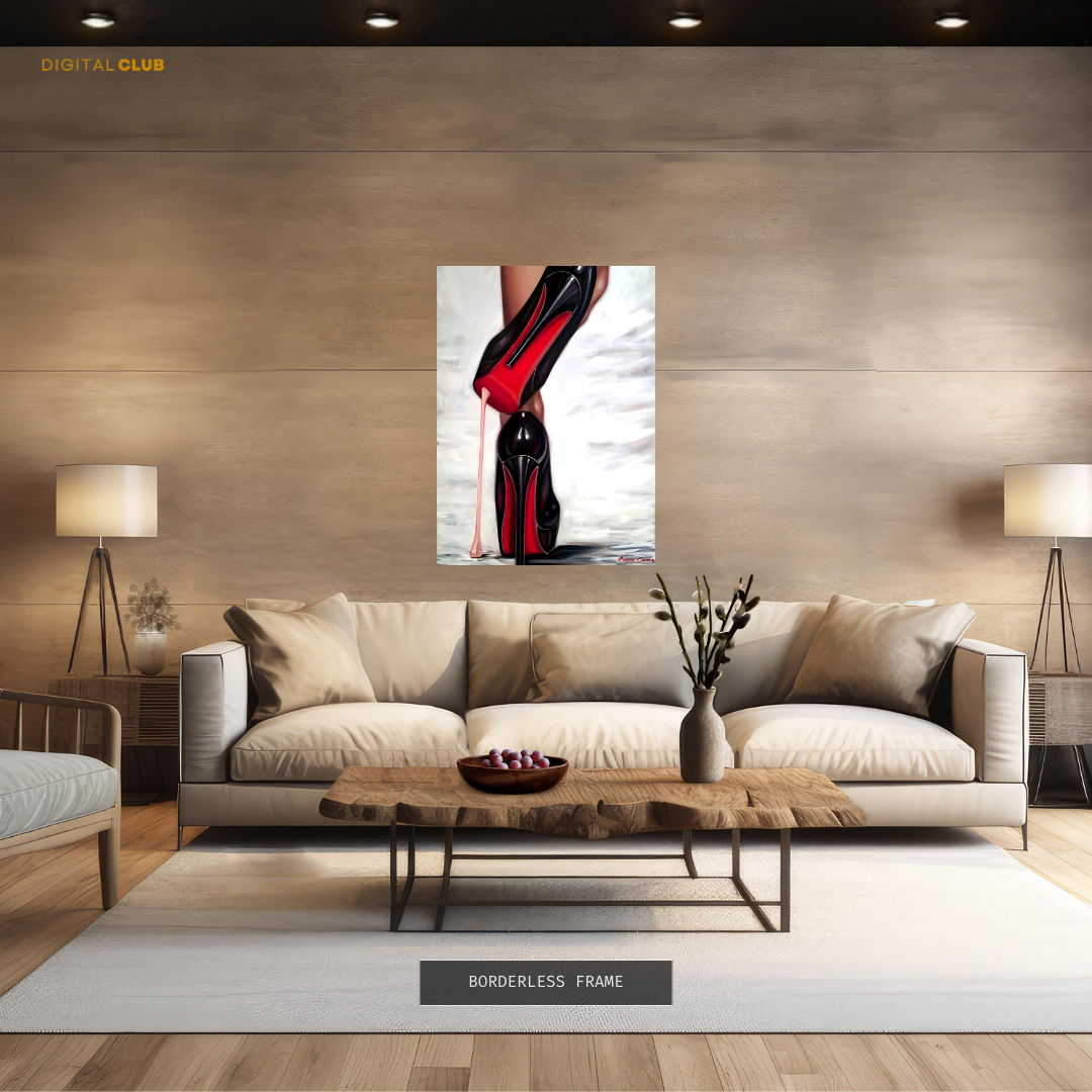 Red High Heels - Artwork - Premium Wall Art