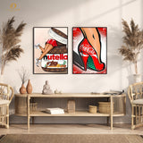 Nutella x Coca Cola  - 2 Panel Wall Art