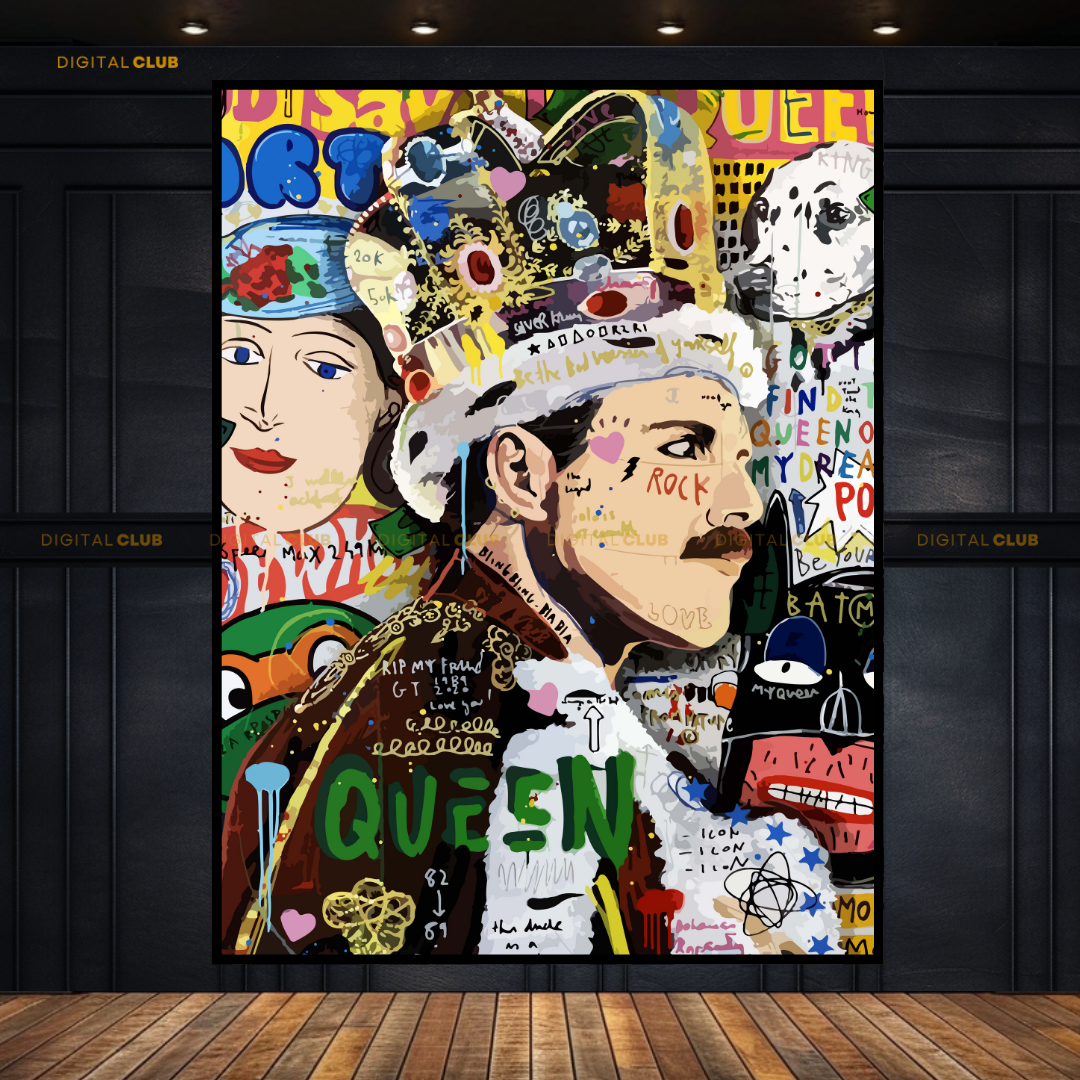 Queen - Pop ART - Premium Wall Art