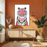 Pink Tiger - Premium Wall Art