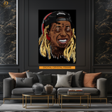 Lil Wayne - Music Artwork 1 - Premium Wall Art