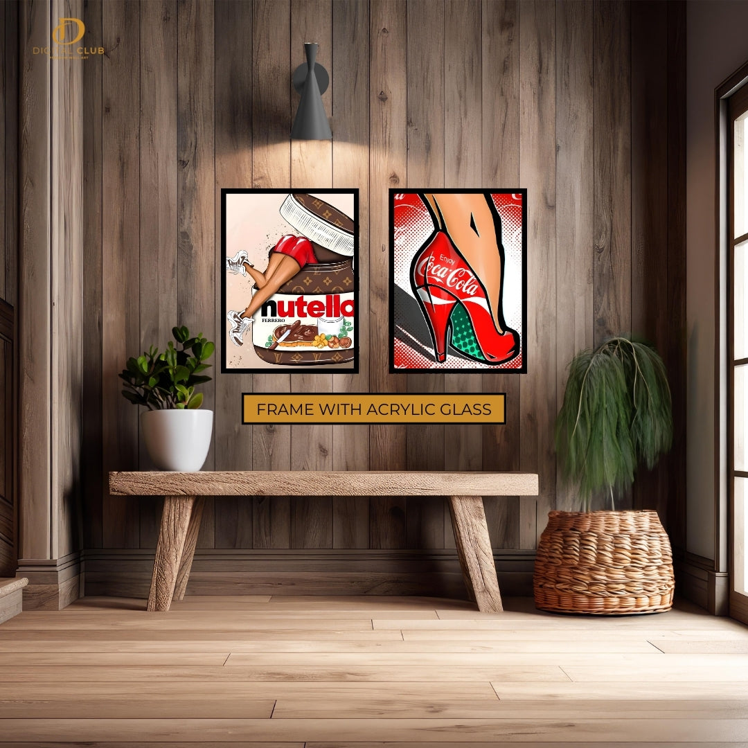 Nutella x Coca Cola  - 2 Panel Wall Art