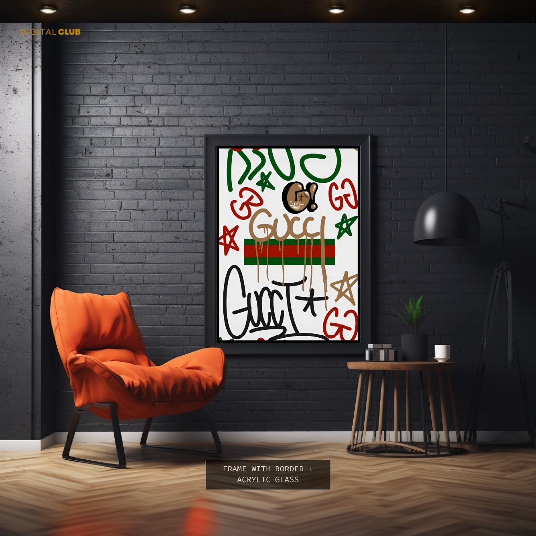 Gucci - Logo Artwork - Premium Wall Art