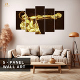 M ALI - Boxing - 5 Panel Wall Art