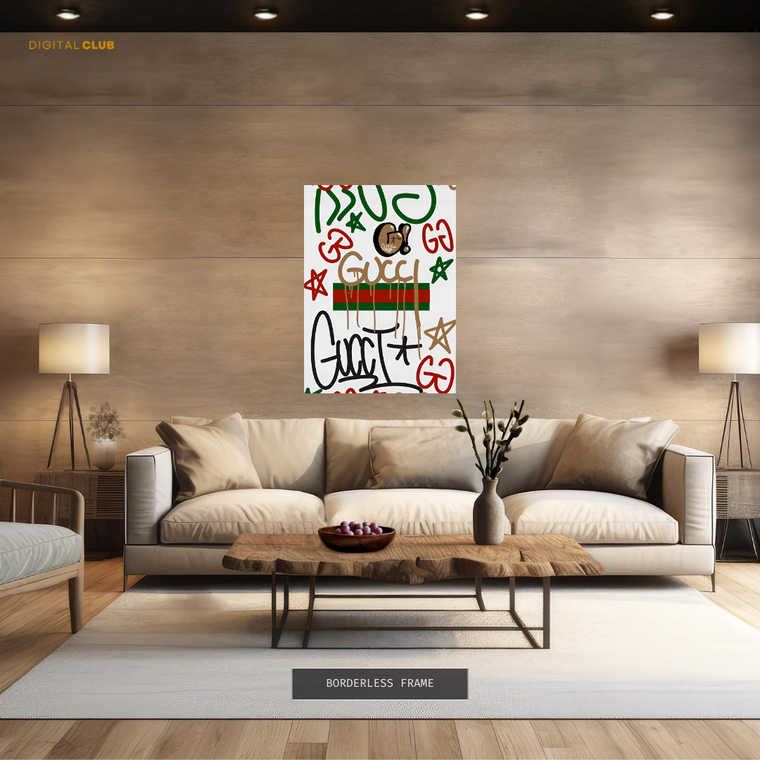 Gucci - Logo Artwork - Premium Wall Art