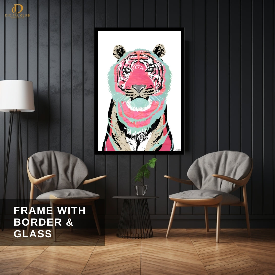 Pink Tiger - Premium Wall Art