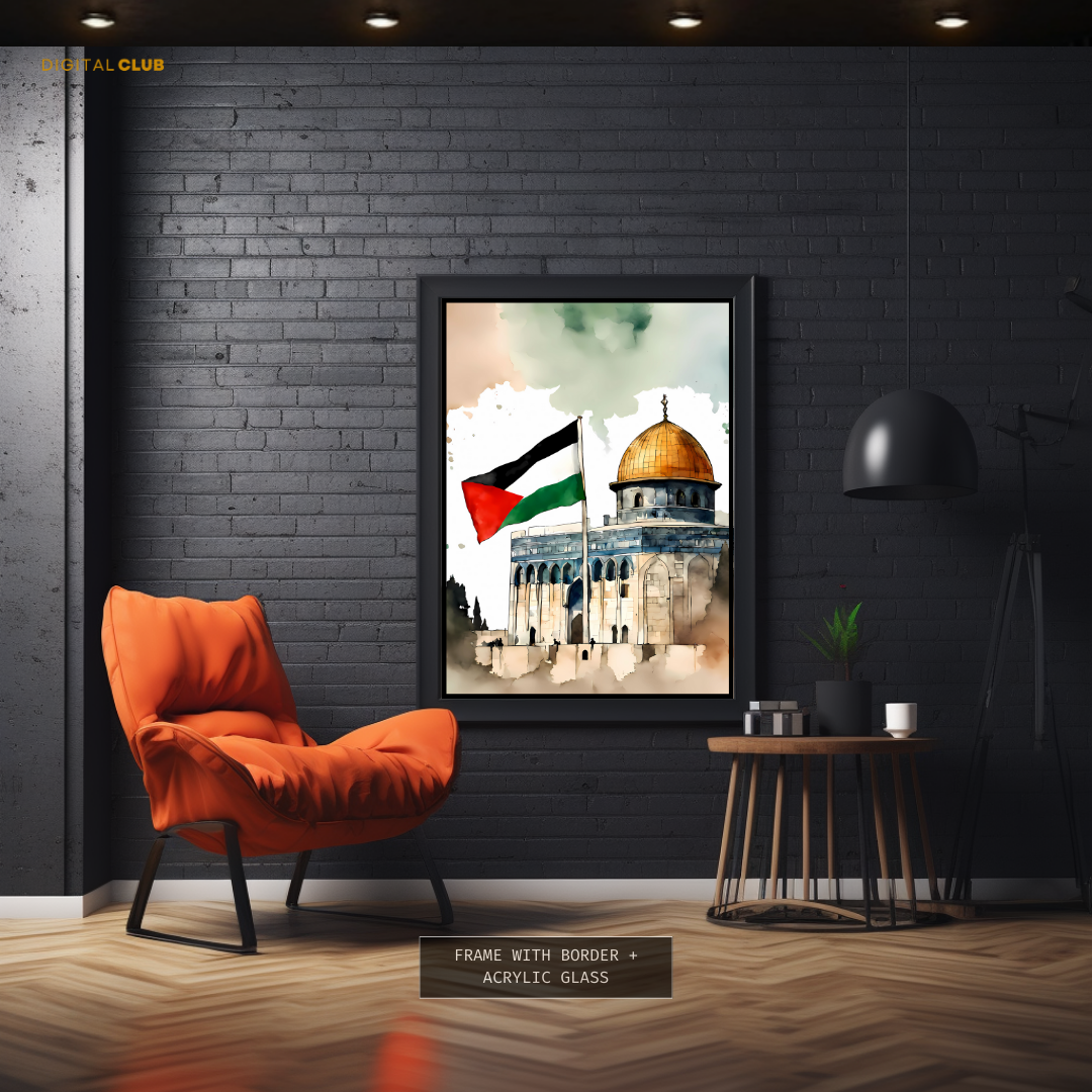 Masjid e AQSA Palestine - 2 Islamic Premium Wall Art