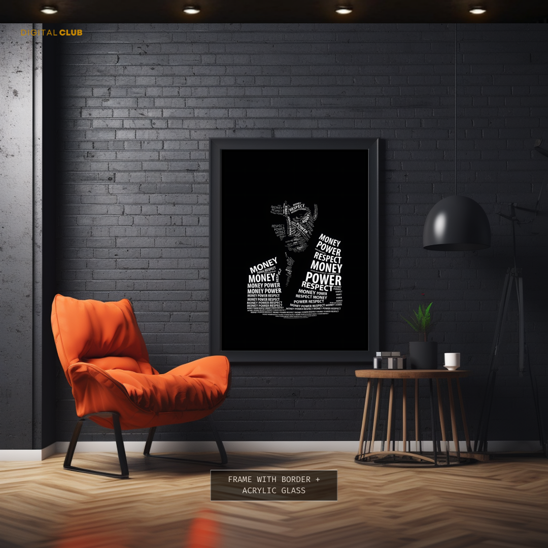 Scarface Tony Montana Artwork Premium Wall Art