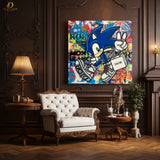 Sonic - POP ART - Square Wall Art