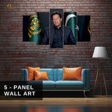 Imran Khan - Pakistan - 5 Panel Wall Art