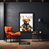 FENDI Teddy Bear Premium Wall Art