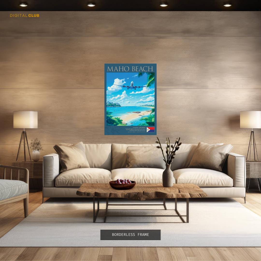 Maho Beach Premium Wall Art