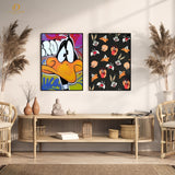 Daffy Duck - 2 Panel Wall Art