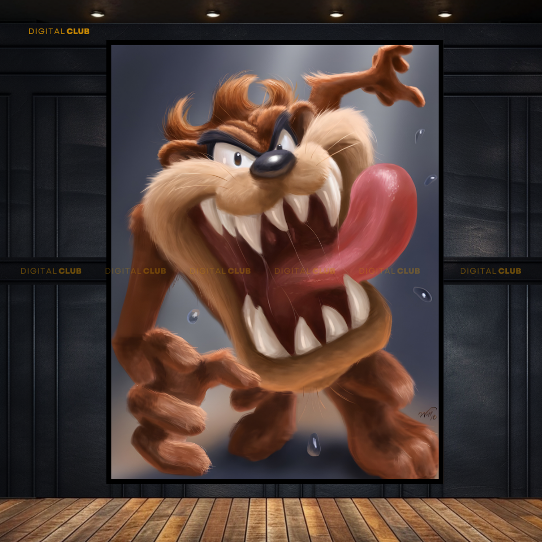 Taz Mania Looney Tunes Photo Premium Wall Art