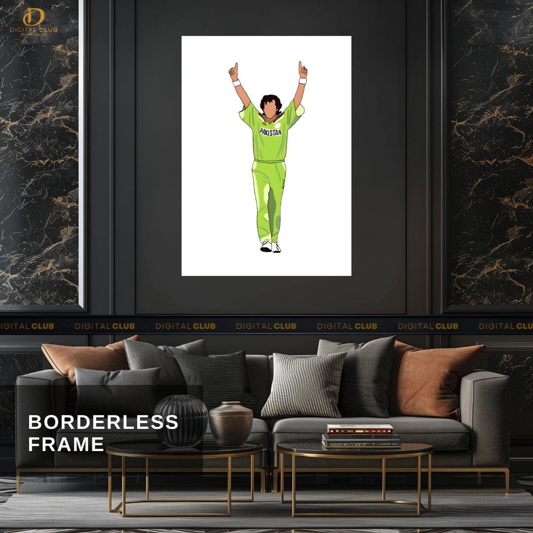 Imran Khan - Cricket - Premium Wall Art