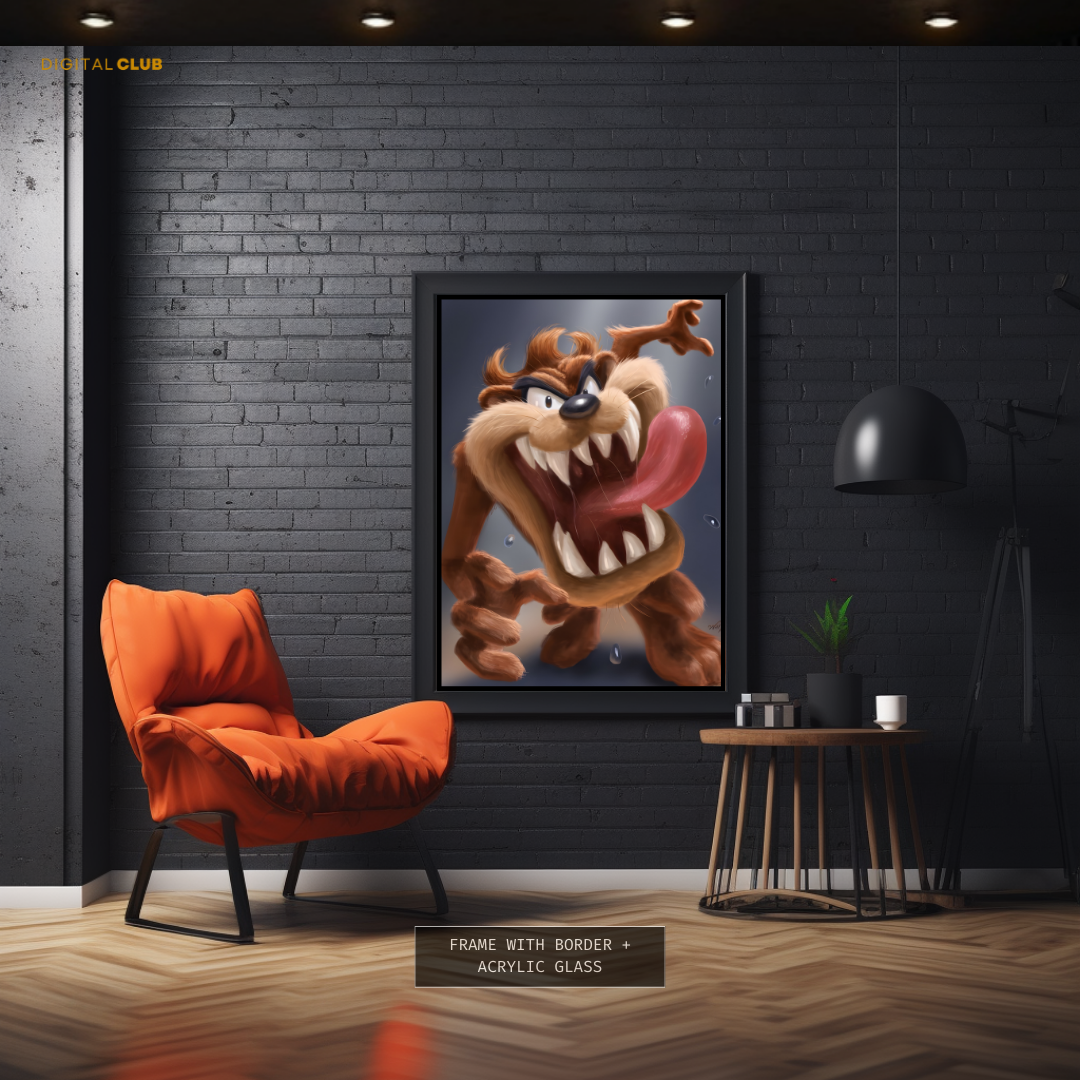 Taz Mania Looney Tunes Photo Premium Wall Art