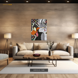 Bugs Bunny & Daffy x LV - Artwork - Premium Wall Art