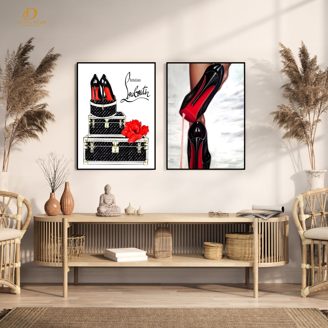 Christian Louboutin Heels - 2 Panel Wall Art