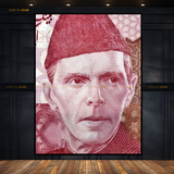 Quaid-e-Azam Pakistan Rupee Premium Wall Art