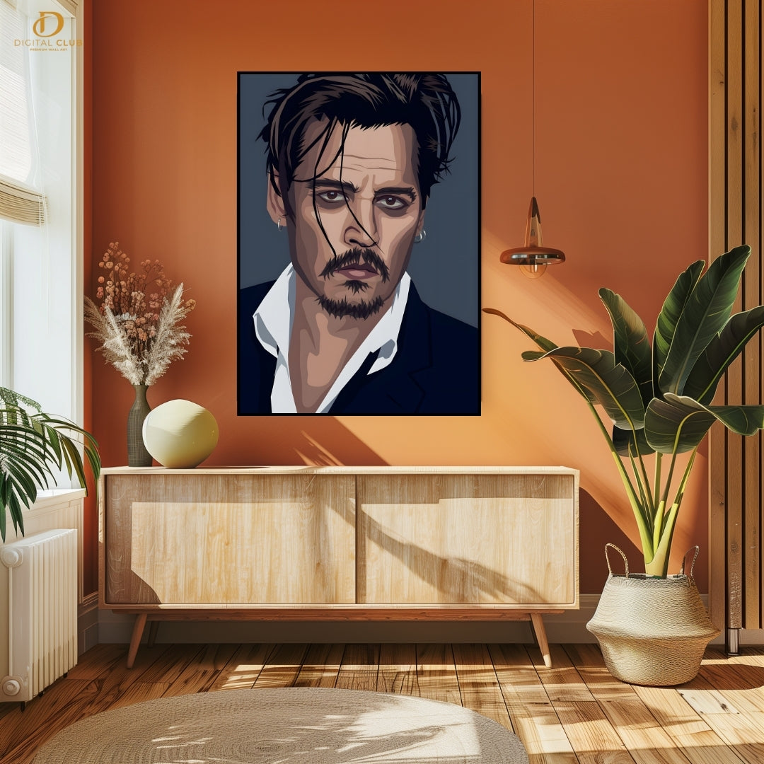 Johnny Depp - Premium Wall Art