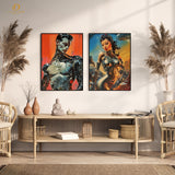 Japanese Artwork 1 - 2 Panel Wall Art