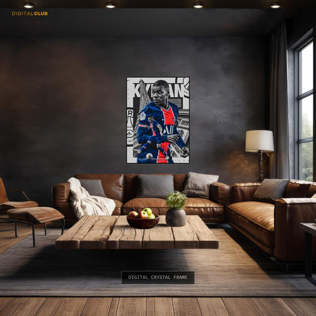 Kylian Mbappe - Artwork - Premium Wall Art